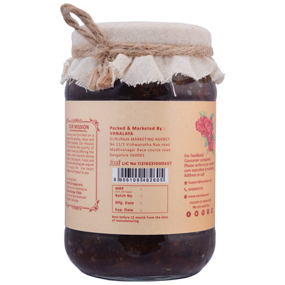 Vanalaya Natural Honey Gulkand | Sun-Cooked Damask Rose with Forest Honey 600gm