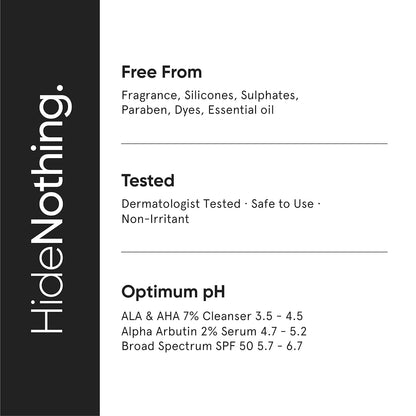 Minimalist Anti-Pigmentation Kit, Skin Care Routine Kit For Unisex, Face Wash, Serum & Sunscreen Combo, 180g