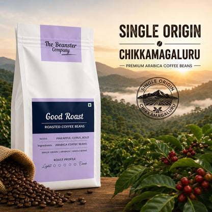 Beanster Coffee Beans Roasted, Medium Dark Roast, Good Roast