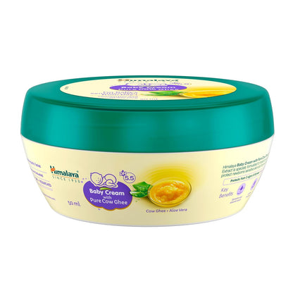 Himalaya Baby Cream with Pure Cow Ghee & pH5.5 (50ml)| Moisturizes & nourishes Skin All Day Long | for Dry and Sensitive Skin