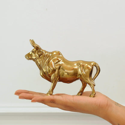 BEHOMA Metal Bull Decorative Figurine Showpiece