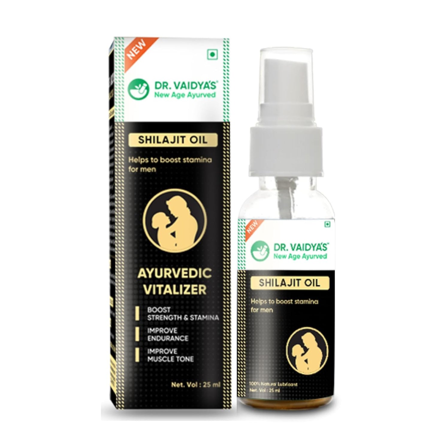 Dr. Vaidya’s Shilajit Oil for Men – Ayurvedic Massage Oil for Strength, Stamina & Recovery | 100% Natural Shilajit Oil with Ashwagandha & Gokshura – Shilajit for Men, 30ml