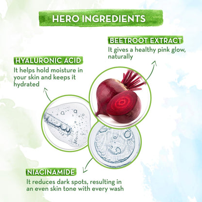 Mamaearth Beetroot Hydraful Moisturizer With Beetroot & Hyaluronic Acid For Hydrated Pink Glow - 50 g | 48-H Hydration | Oil Free Formula