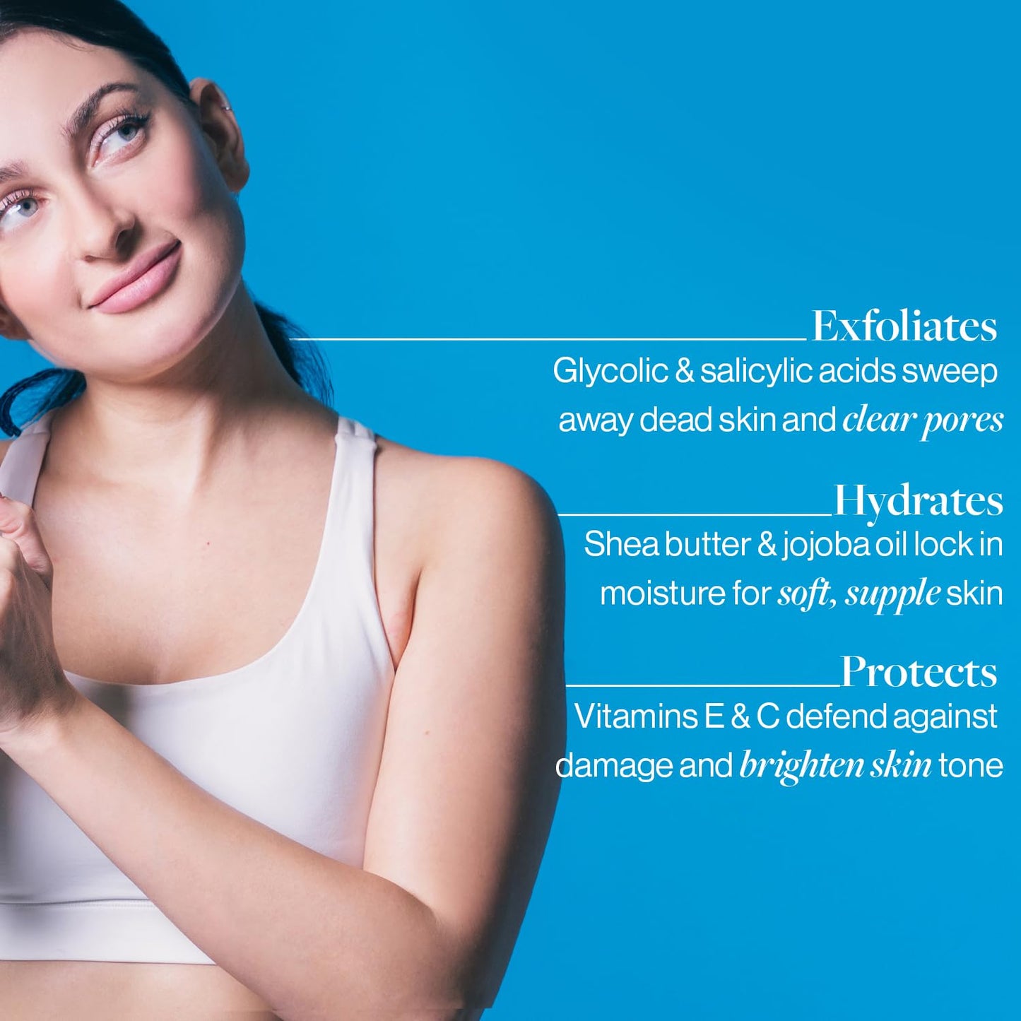 Be Bodywise 7% Glycolic Acid Exfoliating Body Stick | Gentle & Hydrating | Multifunctional | Exfoliates Skin, Smoothens Bumps & Reduces Ingrown Hair | With 0.5% Salicylic Acid & Shea Butter | 30g