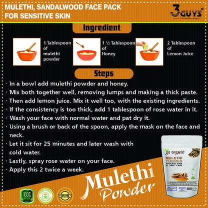 Go Organic Liquorice/Mulethi Powder/Athimathuram powder - 250Gm