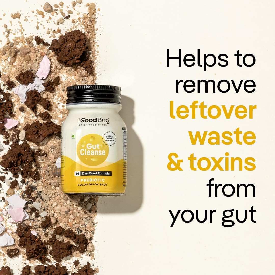 The Good Bug Gut Cleanse - 14 Prebiotic Colon Detox Shots | Improves Probiotic Activity, Gut Health & Digestion | Tackles Bloating, Gas & Constipation