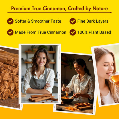 Bliss of Earth 100gm Ceylon Cinnamon Sticks Original, (Dalchini) 5" Cut Sticks True Cinnamon Raw From Sri Lanka Original Great for Cooking and Health