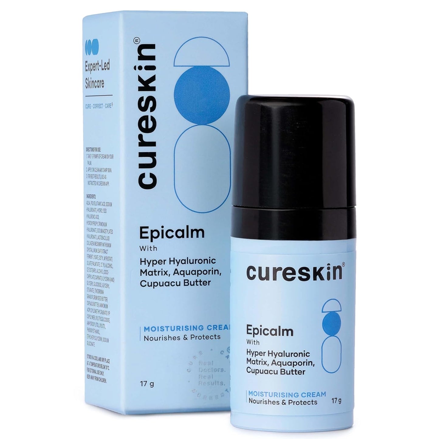 Cureskin Epicalm Moisturising Cream with Hyper Hyaluronic Matrix, Aquaporin and Cupuacu Butter, 17 g (Pack of 1)