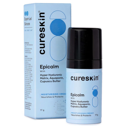 Cureskin Epicalm Moisturising Cream with Hyper Hyaluronic Matrix, Aquaporin and Cupuacu Butter, 17 g (Pack of 1)