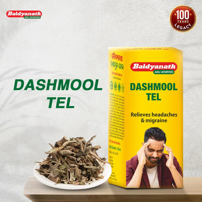 Baidyanath Dashmool Tel - 50ml | Ayurvedic Nasal Oil for Wellness, Herbal Blend for Traditional Use, Panchakarma & ENT Care