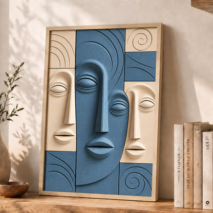 Botanical Woman Face Art - 8 | 16x24