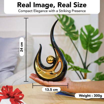 Nostrae Modern Abstract Art Show Pieces for Home Decor Living Room Decorative Items | Cute Showpieces Gift Item for Decor | Center Table Tv Unit Showcase Office Interior Statue Figurines