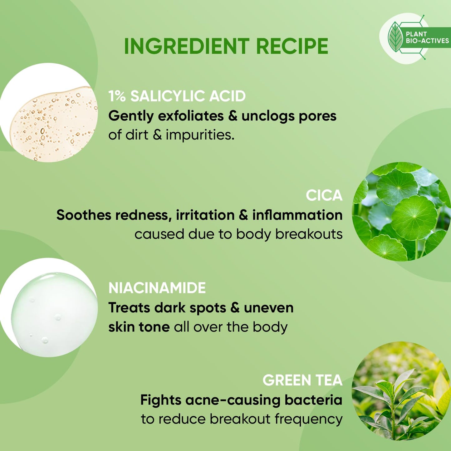 Zephivo Dot & Key Cica & 1% Salicylic Daily Exfoliating Shower Gel | Niacinamide Infused | Body Wash for Oil & Acne Control | Reduces Body Acne & Smoothes Irritation | Clean, Acne Free Skin | 250ml
