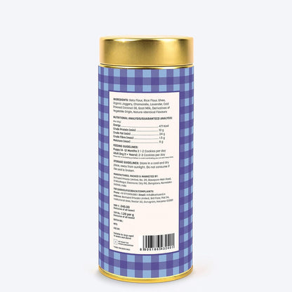 Yummy in My Tummy by HUFT Snooze Time Chamomile & Lavender Dog Biscuits – 200 gm | Calming Gluten-Free Vegetarian Treats for Puppies & Adult Dogs | Crunchy & Healthy Snack for All Breeds Dogs
