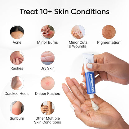 Multipurpose Herbal Cream 25g (Pack of 2), Gentle & Chemical Free Triple Action Healing Cream, Ideal for First-Aid, Minor Cuts, Wounds & Burns