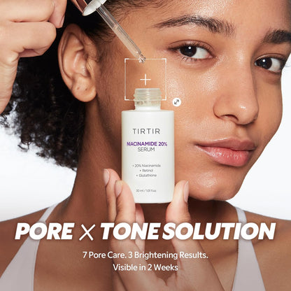 TIRTIR Niacinamide 20% Serum | High-Potency Vitamin B3 Face Serum for Brightening, Pore Minimizing & Oil Control | 30ml