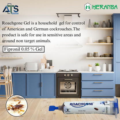 Heranba Roachgone Cockroach Killer – 35g | HACCP Certified Bait for Roach Control | Anti Roach Solution for Kitchen, Cabinets & Bathroom