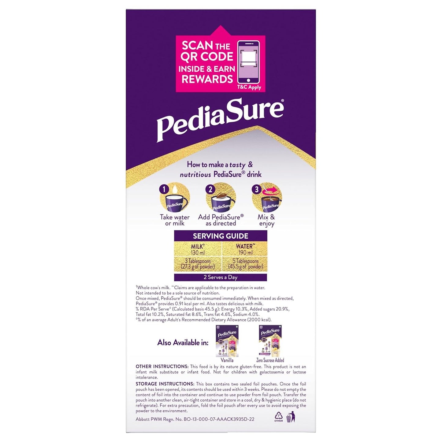Pediasure Nutritional Drink Powder 950 gm, Chocolate, Scientifically Designed Nutrition for Supporting Kids Growth