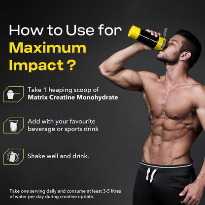 MyShake Micronised Creatine Powder - 250gm (83 Servings) | 3g Creatine Monohydrate Per Serve | Rapid Absorption, Boost Strength & Fuels Muscle | Supports Athletic Performance & Power