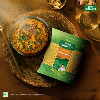 Tata Sampann Unpolished Moong Dal (Split), 500gm