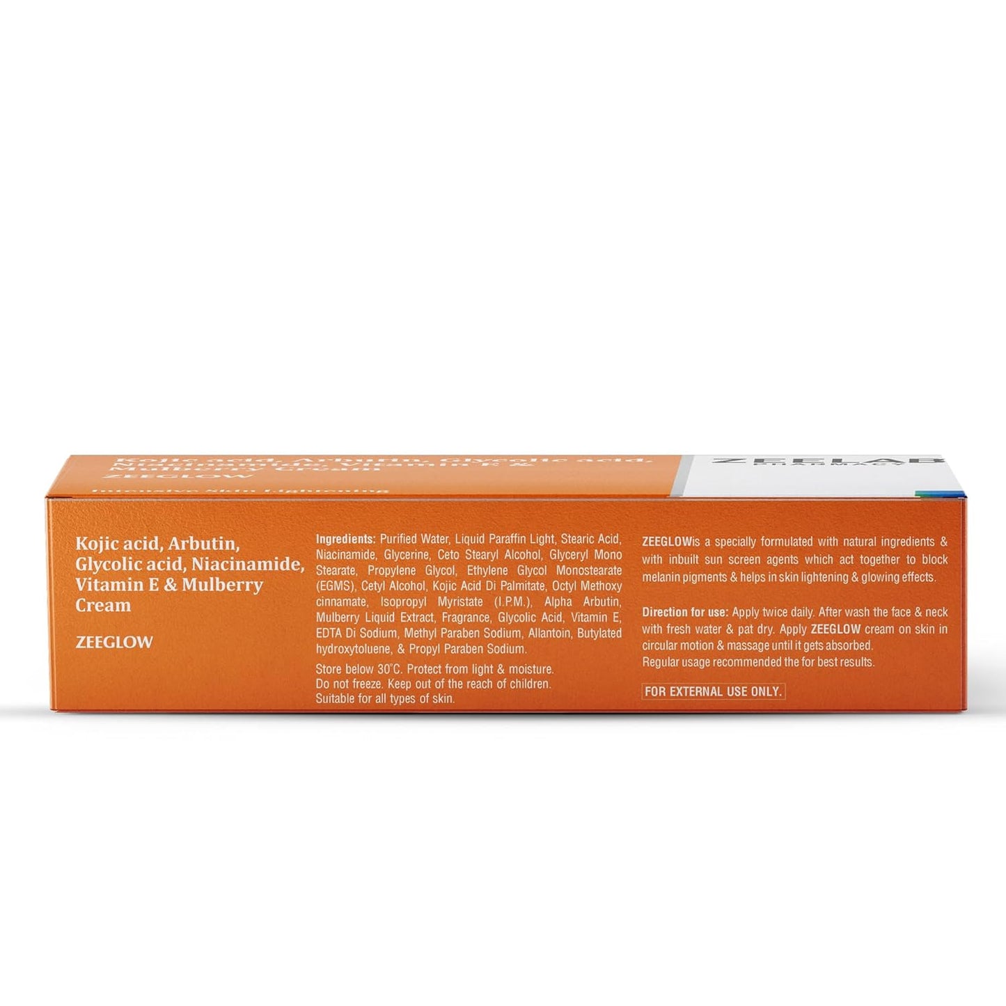 Orange box with text on a white background