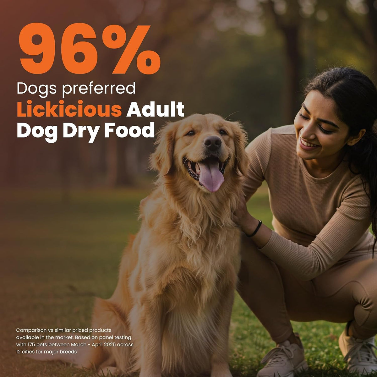 LICKICIOUS Dry Dog Food Adult 1kg | High Protein Chicken, Rice, Vegetables | 39 Essential Nutrients | Healthy Skin Shiny Coat, Strong Bones & Muscles| Complete Balanced Pure Pet Food for Pedigree Dogs