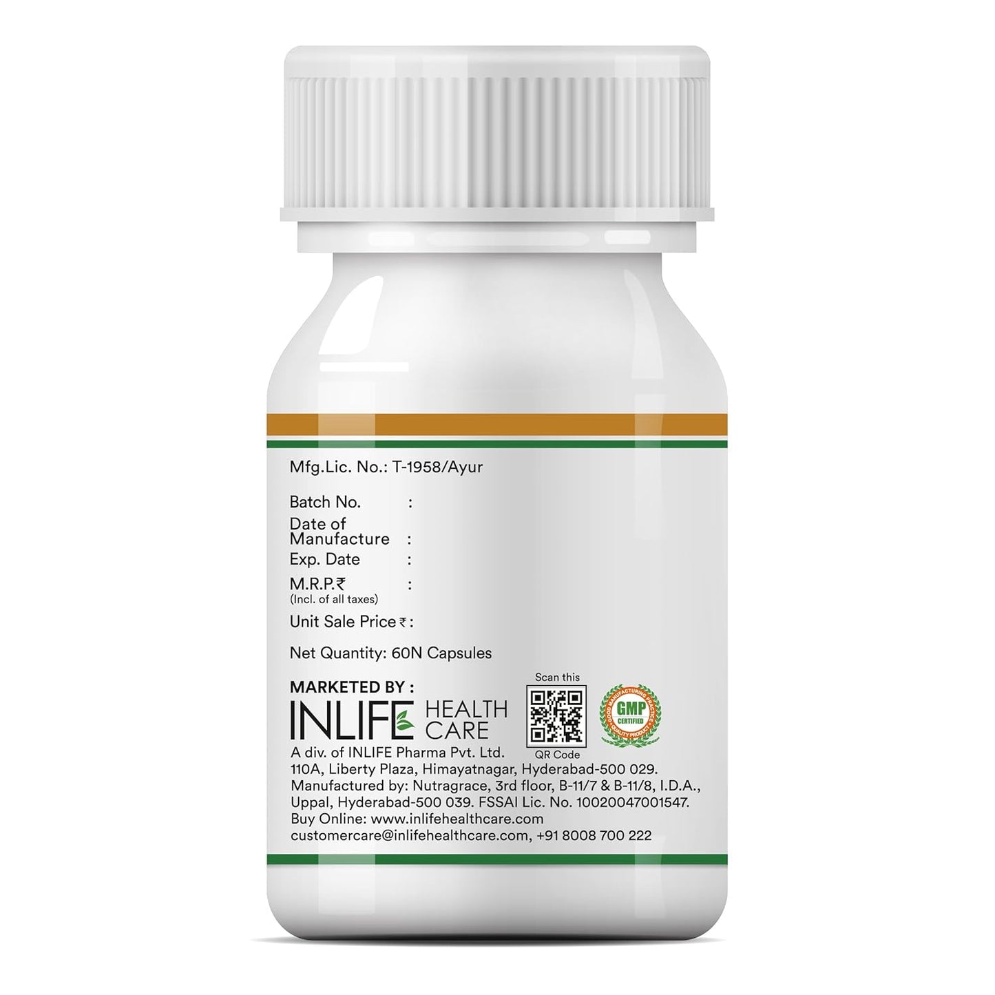 Inlife Neem Seed Oil Supplement, 500Mg (60 Vegetarian Capsules)