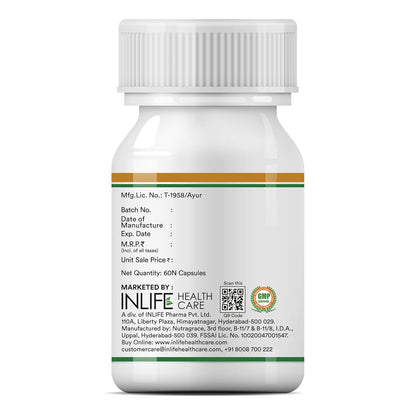Inlife Neem Seed Oil Supplement, 500Mg (60 Vegetarian Capsules)