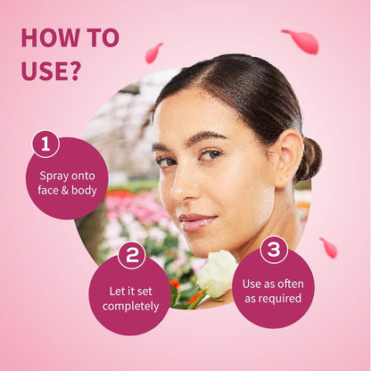Ayouthveda Floral Breeze Face & Body Mist For Men & Women | Hydrates & Refreshes the Skin | Also Work As Makeup Setter |Free From Harsh chemicals | (Pack Of 1-100ml)