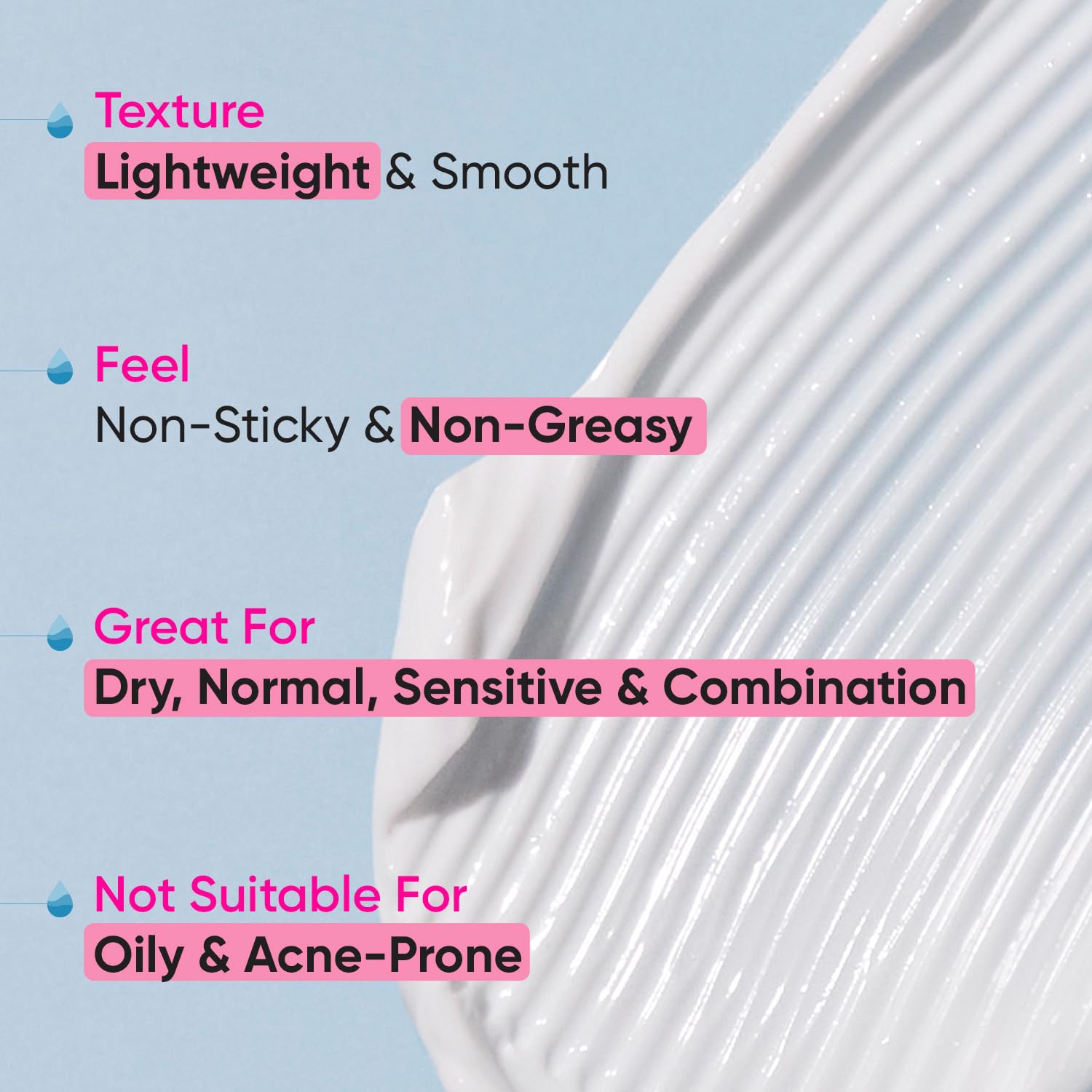 Zephivo Dot & Key Ceramides Moisturizer with Hyaluronic for Intense Moisturizing and Skin Strengthening | With Probiotic & Rice Water I Barrier Repair Cream | For Dry Skin, Normal Skin & Sensitive Skin | 100g
