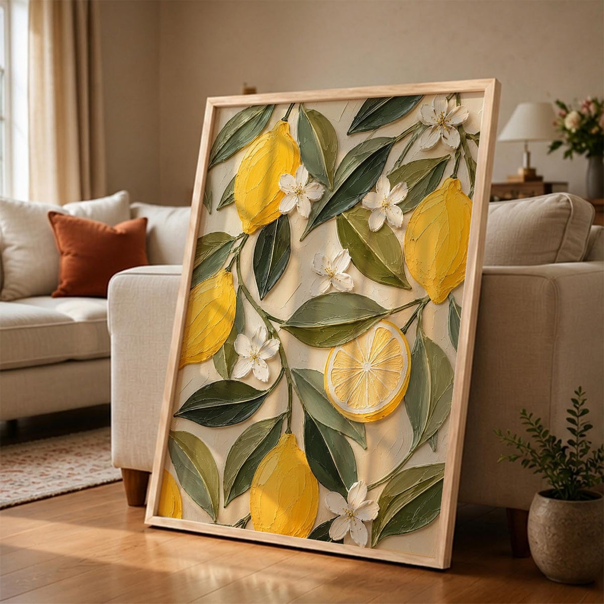 Decorative Modern Wall Art Painting With Frame | Modern Painting For Living Room Bed Room Hotel Wall Decor Digital Reprint (14X20 inch)