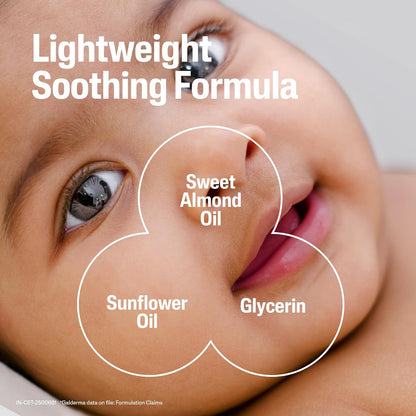 Cetaphil Baby Soothing Moisturising Cream 566 g for Newborns & Babies | 48H Hydration & 8H Skin Barrier Protection | With Glycerin, Sunflower Seed Oil & Sweet Almond Oil | Gentle Face & Body Moisturiser