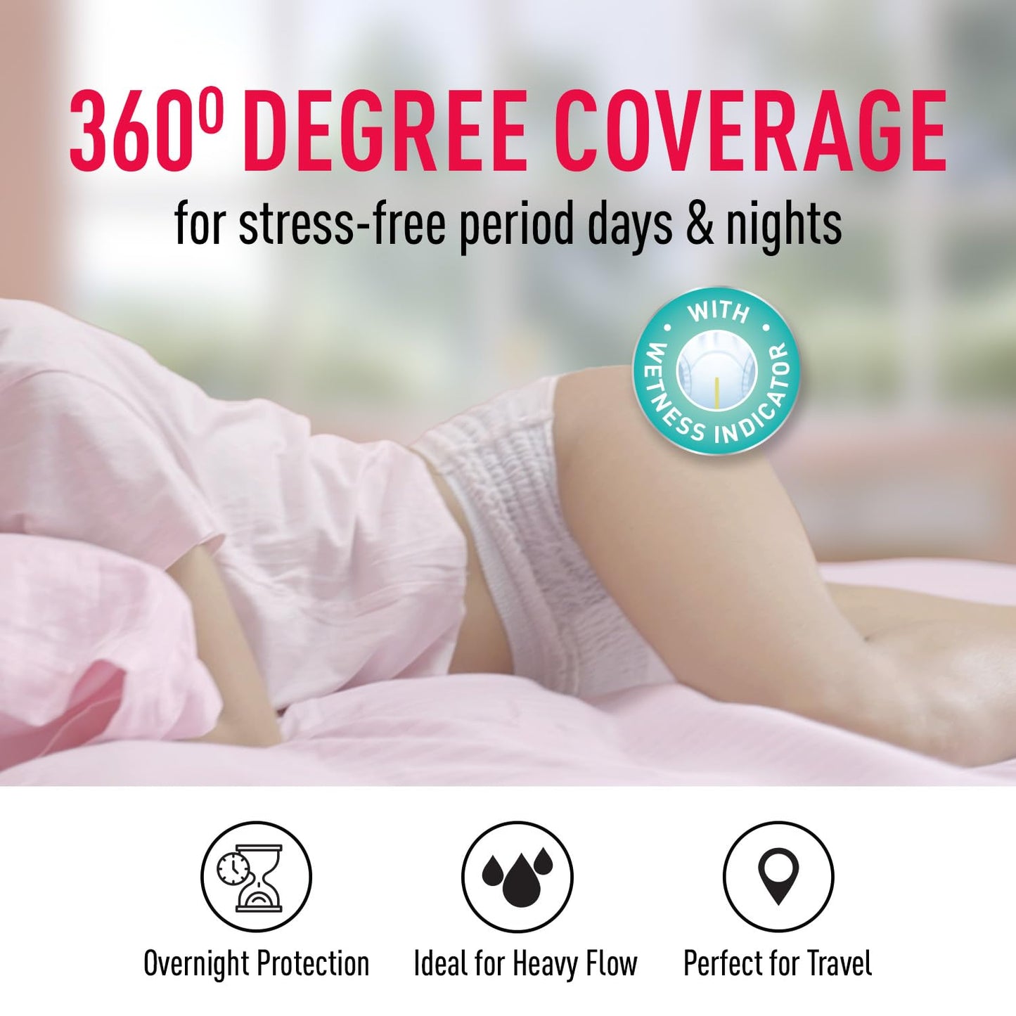 Sirona Disposable Period Panties for Women | L – XL | 360° Sanitary Protection for Heavy Flow & Sirona Period Made Easy Tampons - 20 Piece | For Heavy Flow