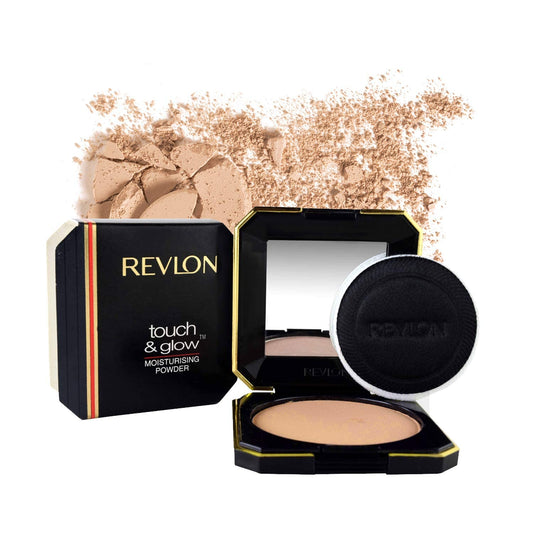 REVLON Touch And Glow Moisturising Compact For Women, All Skin Powder - Natural Matte (12g)