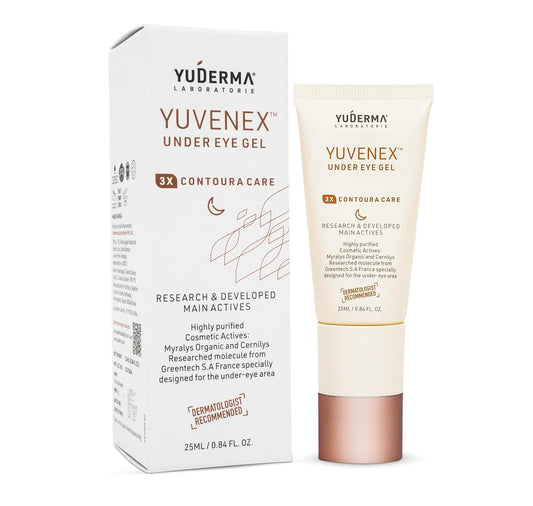 YUDERMA Yuvenex Under Eye Cream For Dark Circles – 3X Contoura Care Under Eye Gel for Dark Circle & Puffiness Treatment, Hydrating Cream for Fine Lines & Under Eye Care, 25 ml