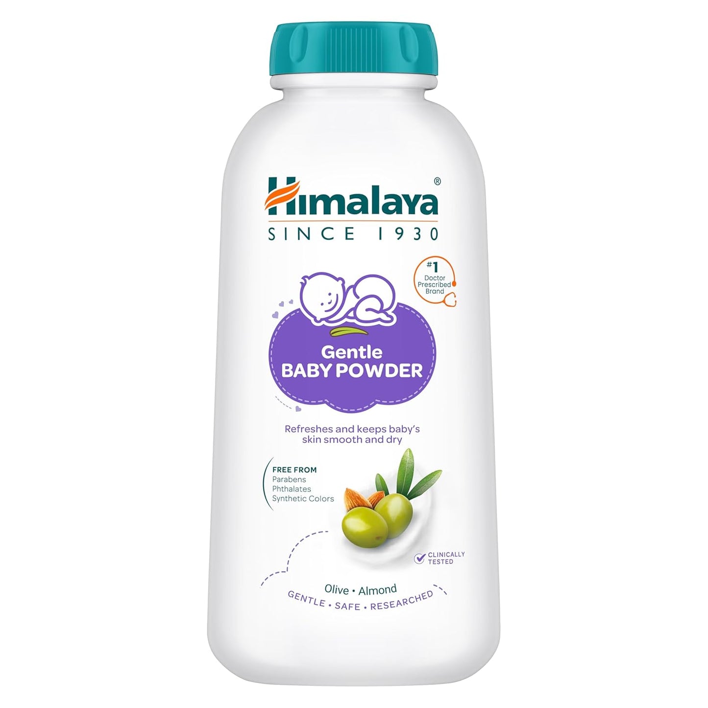 Himalaya Baby Powder 100g | No.1 Doctor-Prescribed Brand | With Yashad Bhasma & Vetiver | Sweat-Free & Refreshing Comfort | Safe for Newborns