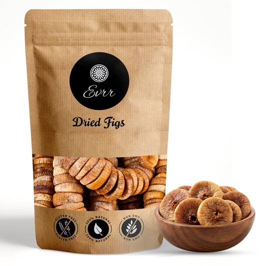 Evrr Premium Anjeer Dry Fruits 250g | Afghan Dried Figs | Natural Sun-Dried Fig | Rich in Fiber, Iron & Calcium | Healthy Snack