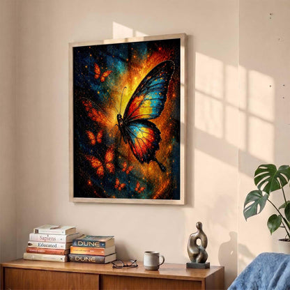 Framed Wall Art, 3D Textured Decorative Painting for Living Room, Bedroom, Office, Home Decor – Multiple Designs & Themes (design 1, 19 X25, Brown)