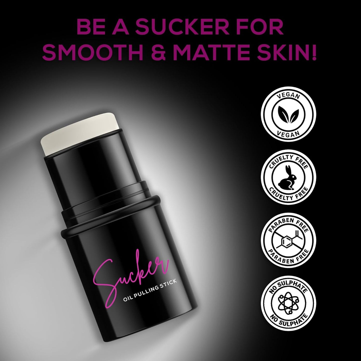RENEE Sucker Oil Pulling Stick 5gm, Roll-on Instant Mattifies & Smoothens Skin Texture | Enriched with Cocoa butter, Argan & Macadamia | Reduces Shine, Blurs Pores & Fine Lines