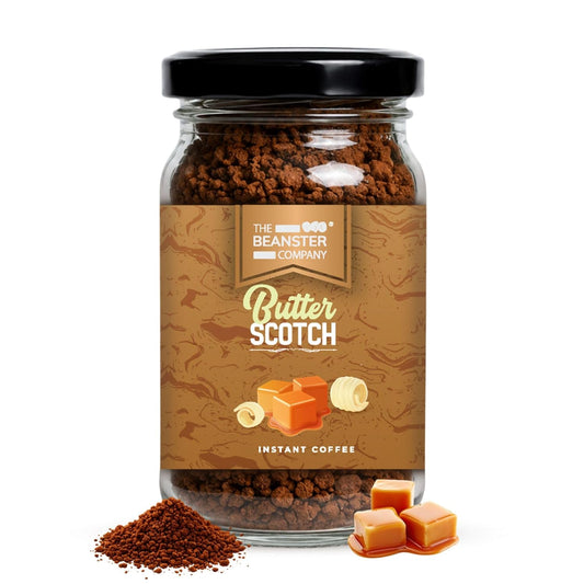 The Beanster Company Butterscotch Flavoured Instant Coffee, 50g