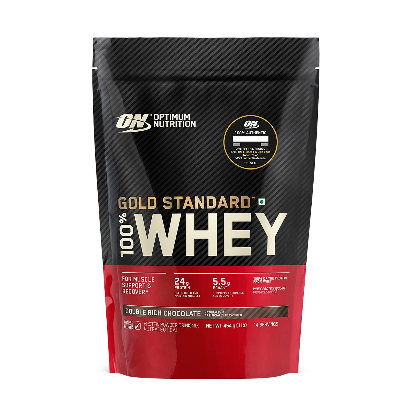Optimum Nutrition (ON) Gold Standard 100% Whey Protein Powder - 1 lb , Primary Source Isolate