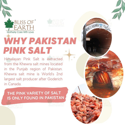 Bliss of Earth 500 gm Granular Pakistani Himalayan Pink Salt Non Iodized for weight loss & Healthy Cooking, Natural Substitute of White Salt