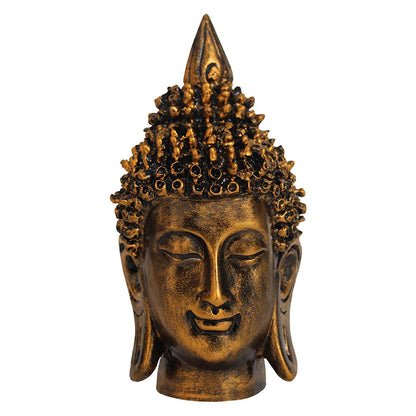 Buddha Head Statue Idol for Home Living Room Bedroom Decoration (16 cm X 7 cm)