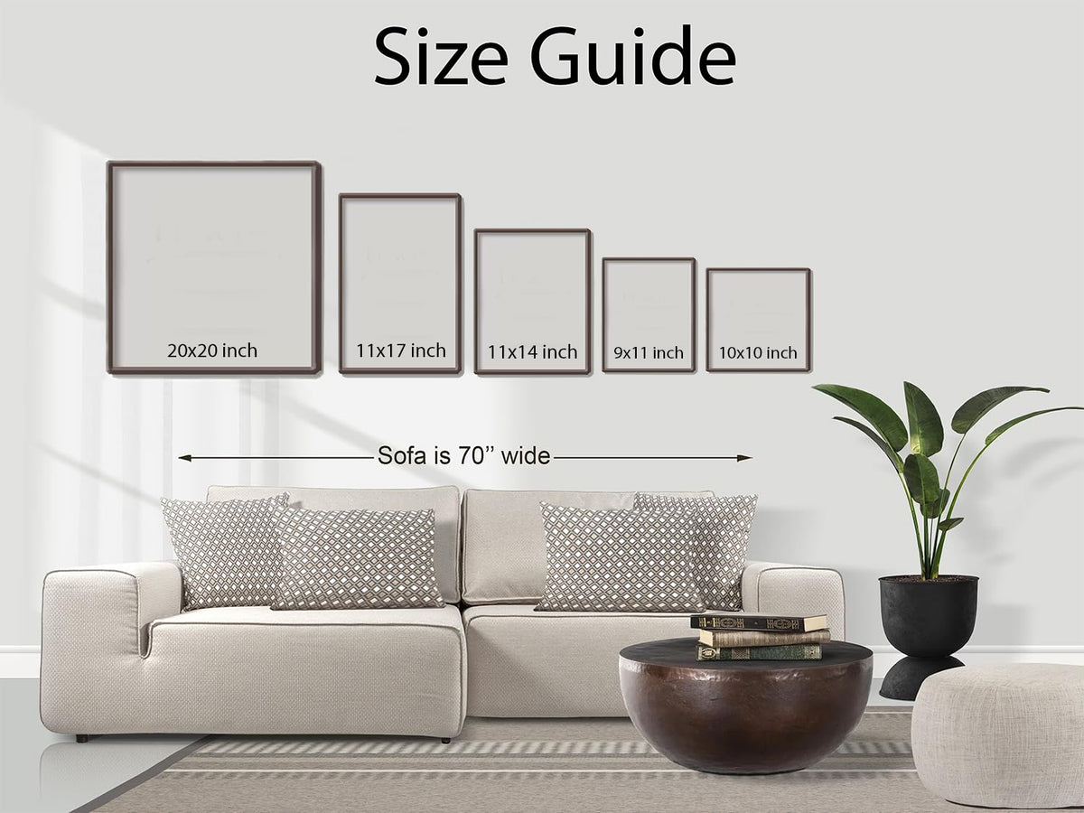 Printed Photo Frame Matte Painting for Home Office Studio Living Room Decoration (9x11inch Black Framed) - Single Ladies