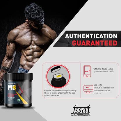 MuscleBlaze Citrulline Malate Powder(Unflavoured,100 G)| Supports Endurance & Muscle Pump,1 Count,50 Servings