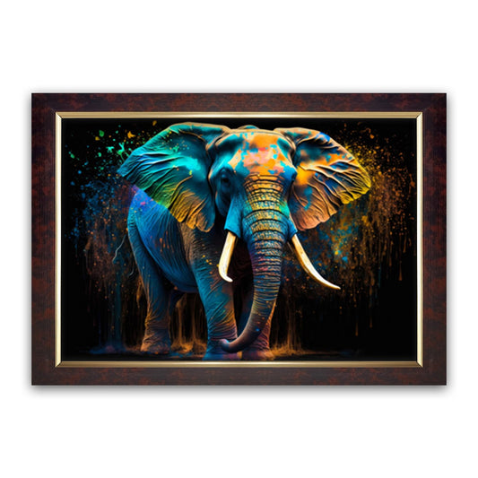 Premium Sparkle Lamination, Elephant Photo Frame, Copper Gold, 14x20 Inch 24201