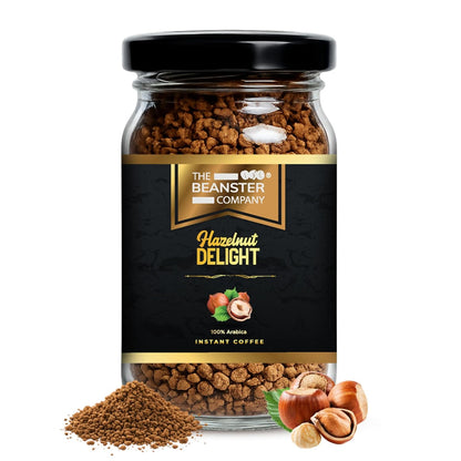 The Beanster Company 100% Arabica Hazelnut Delight Instant Coffee, 50g