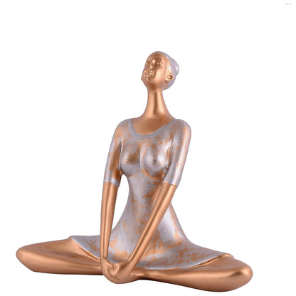 Yoga Lady Home & Office Decor Resin Fantasy Showpiece (Y1200),Multicolor