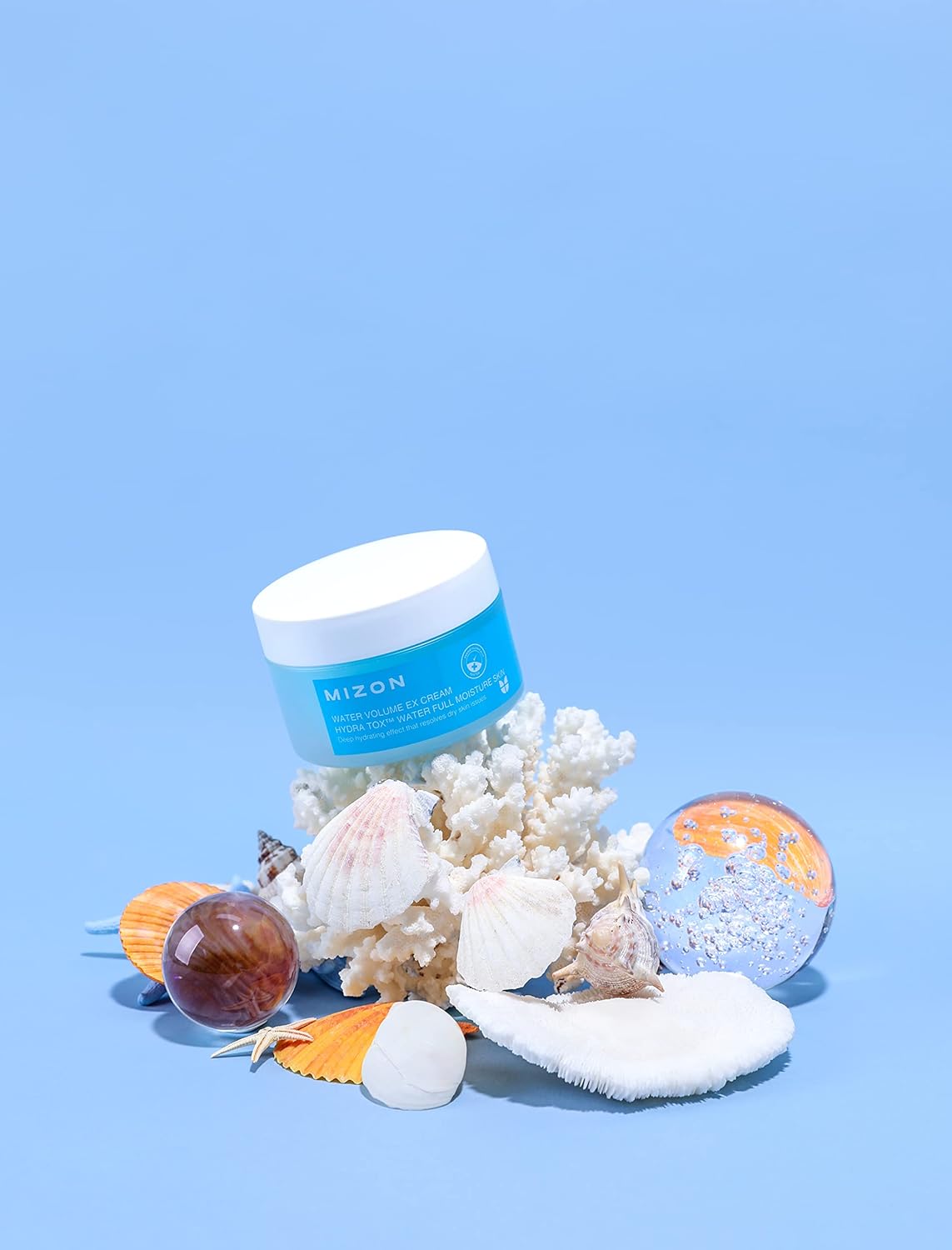 MIZON Water Volume EX Cream, Daily Hydrating Gel Moisturizer for All Skins, Lightweight, Soothing, Brightening, Facial Cream, Korean Skincare, Powerful Moisture Retention Effect, 230 ml