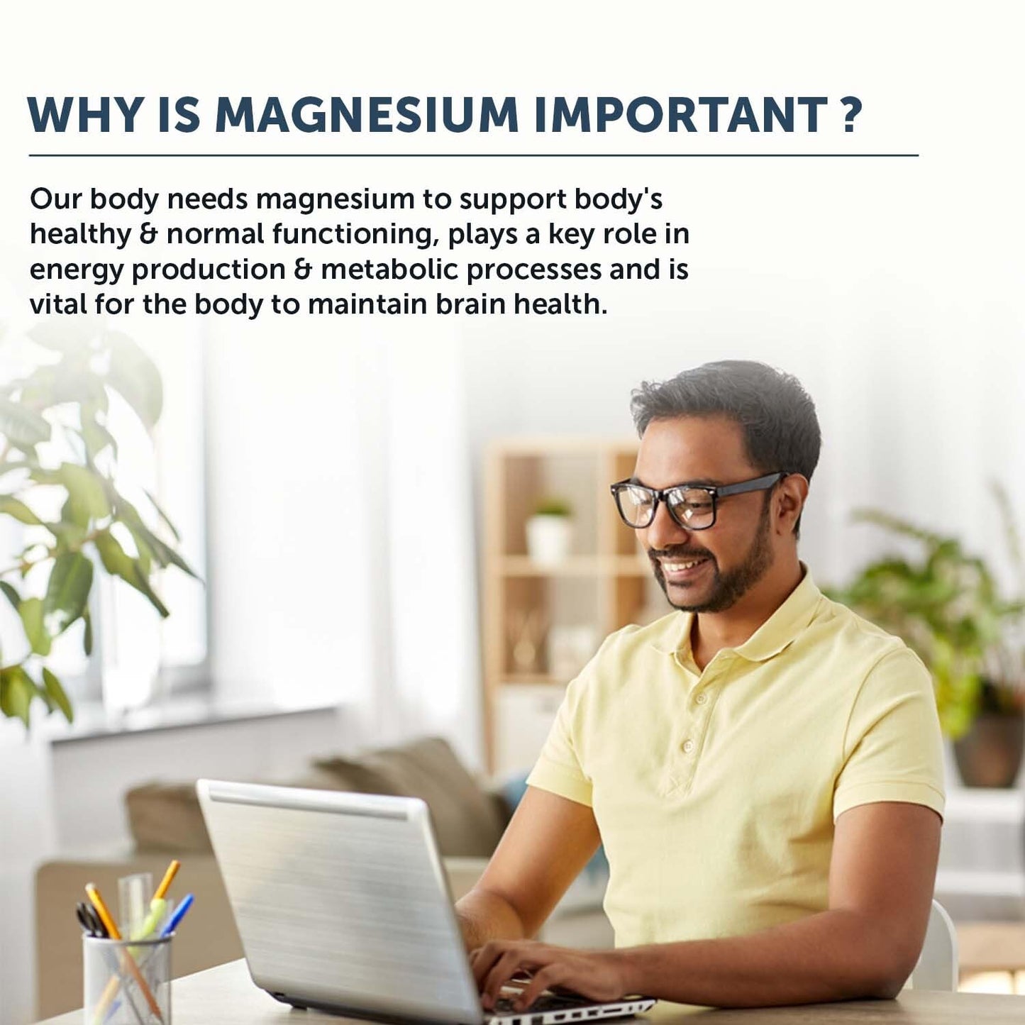 Neuherbs True Magnesium Glycinate Supplement 1600mg - 60 Tablets | Chelated Magnesium Supplement for Men & Women With Antioxidants, Zinc & Vitamin C For Muscle Recovery, Improved Sleep & Joint Health.